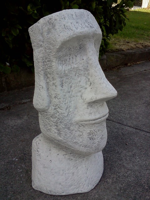 Easter Island head $60 - Auckland Garden ornaments direct from the factory